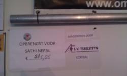 Weer een mooie cheque!